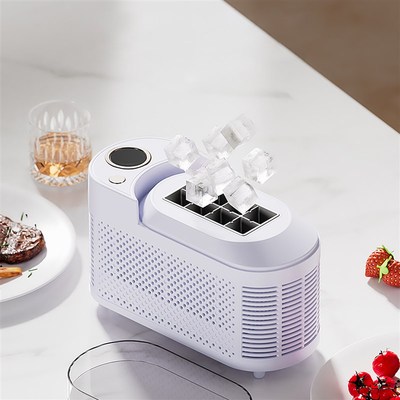 桌面便携一人冰块mini制冰w机家用小型宿舍商用办公室方冰制冰杯