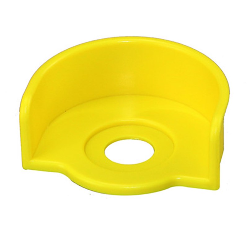 紧急按钮警示圈40/60mm黄色保护圈F14b圆形急停保护罩F14a-40/60