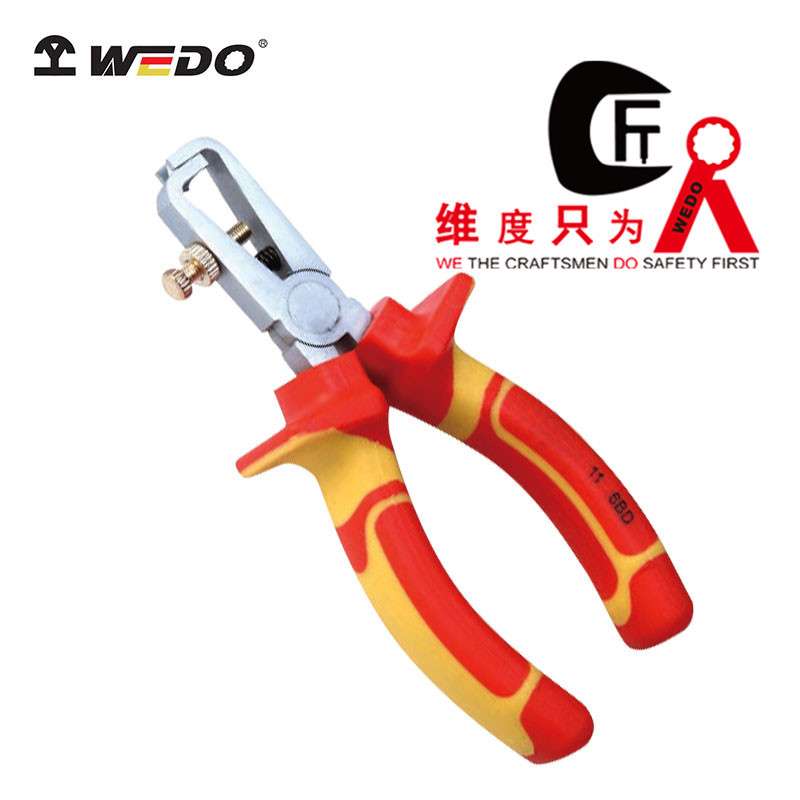 WEDO维度绝缘注塑德式剥线钳多功能电工汽修专用剪线钳剥皮压线钳