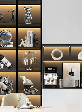 轻奢档酒柜装h饰品摆件客厅红酒架餐边柜家居电视玄关软装工艺品