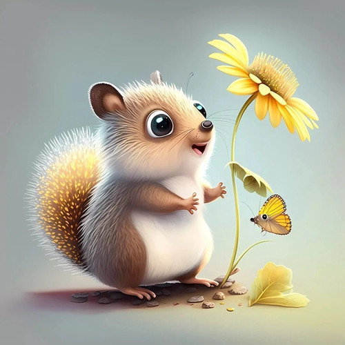 超萌丛林小松鼠贴画防水遮瑕贴画