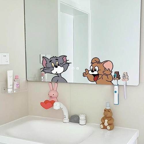 卡通猫和老鼠贴纸防水墙贴