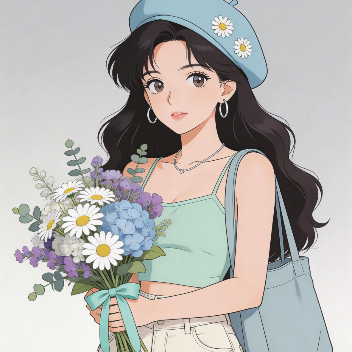 漫画少女心萌系电动车装饰墙贴