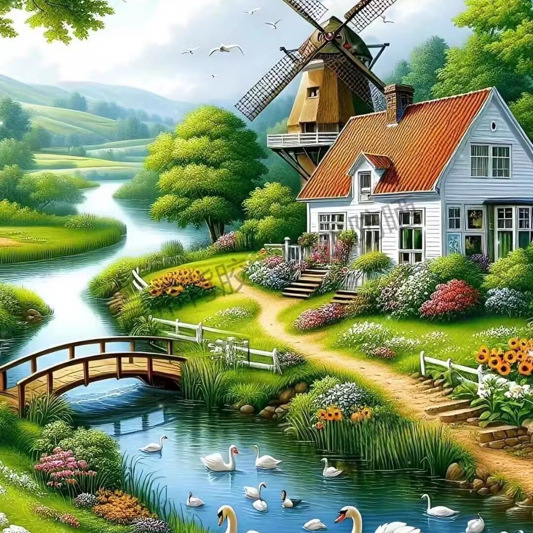 唯美田园风光乡村美景客厅玄关书房浴室墙面装饰防水背胶贴画P278,家居饰品,软装墙贴,淘宝优惠券,粉丝福利购,淘宝优惠卷