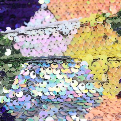 现货抱靠垫刺绣亮片绣布菱料形枕亮片绣花布料