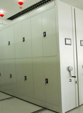 密广东沃姆勒WML-MJ00钢移制档案室集架可动智案能手摇式档柜子病