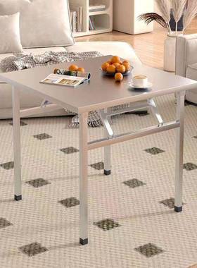 锈AEG钢折叠餐桌宿舍不出租家用吃饭写字桌户外屋烧烤摆地摊便携