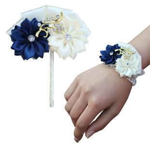 2025新手款结婚捧花新娘伴娘腕胸对花男士商务胸派婚庆用品针TT22