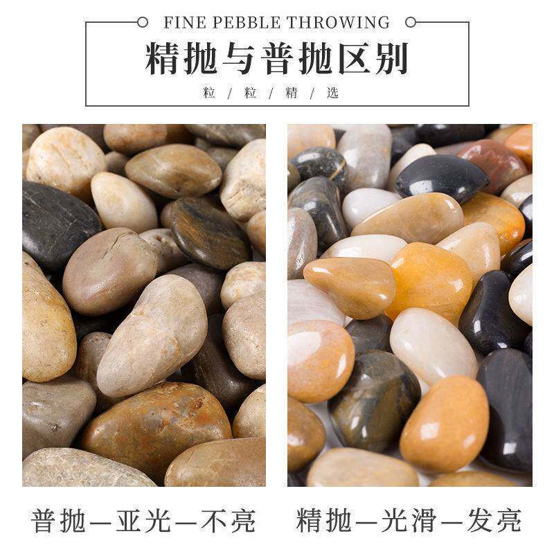 雨花石鹅卵石铺路造景原石庭院铺地家用大号白鹅软暖石小