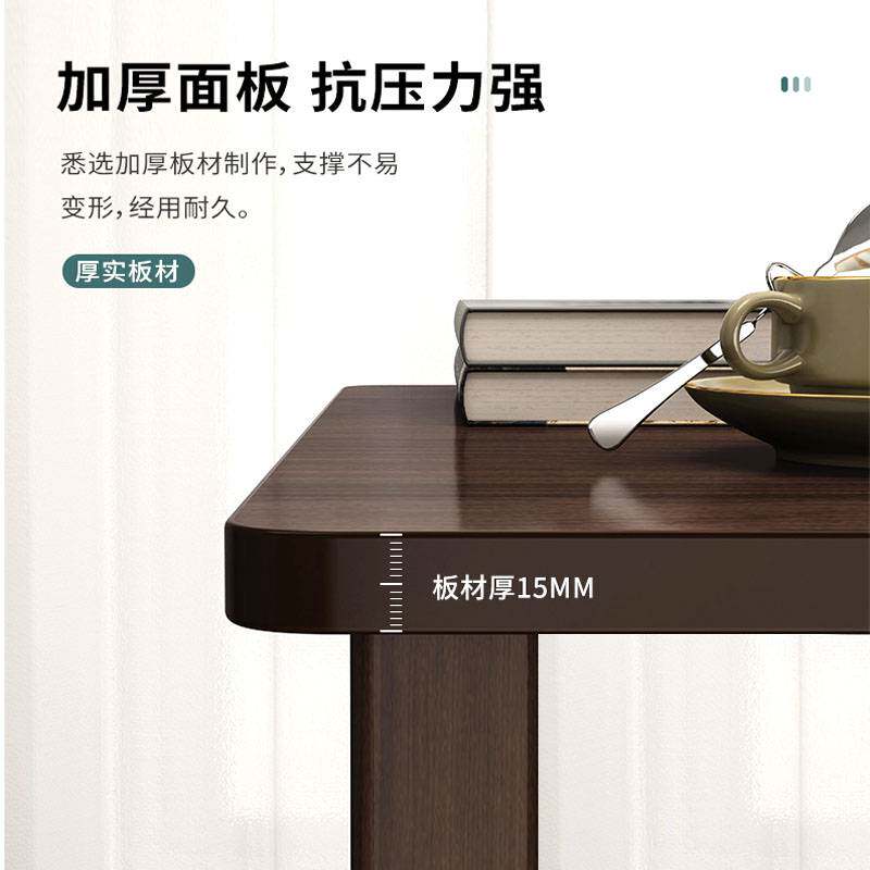 实木小方桌四方客厅家用迷你小户型茶几小桌子边柜沙发边几正方形