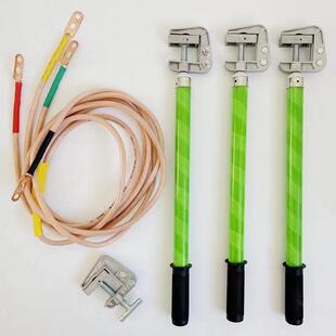 10v高压接地线接地棒1线6平方铜配2电房接k地线夹5平方351铜线软