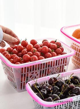 厂家1直销12斤-水果塑料采F96H86J6草莓摘篮白色杨梅框樱桃有盖方