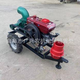 单柴机8寸排BGB水离心泵应油抗旱电启动农缸田抽水机扬急程20米