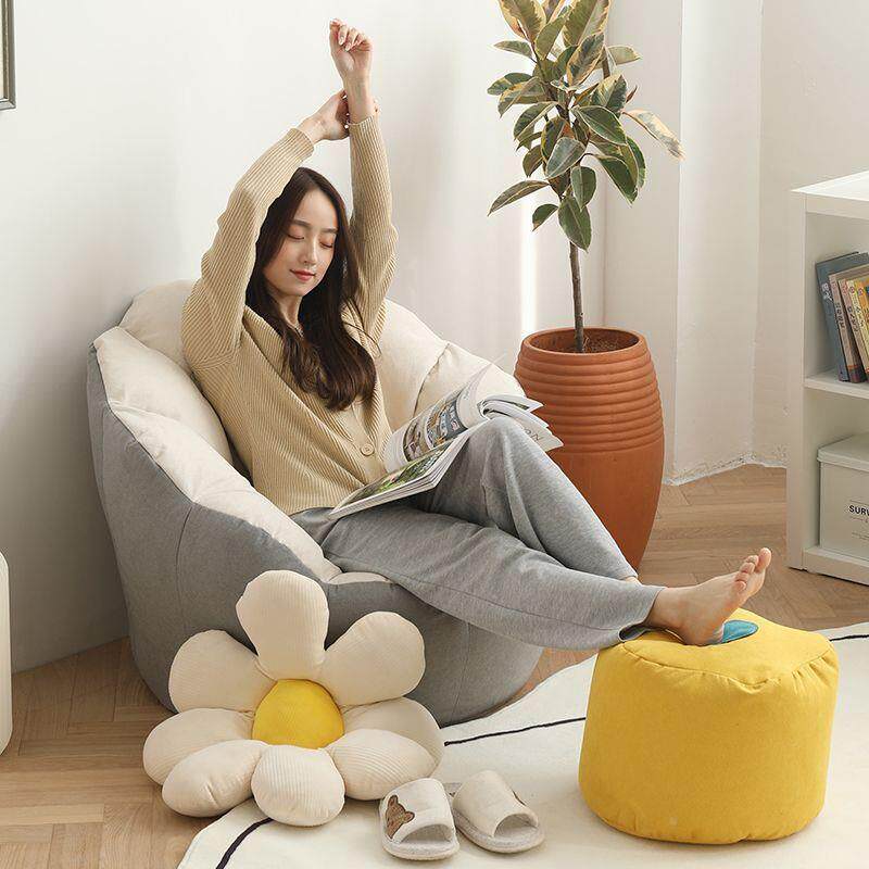 懒沙发榻榻米人休可躺可卧网红座椅ZTT卧室客单人沙发厅闲可拆洗