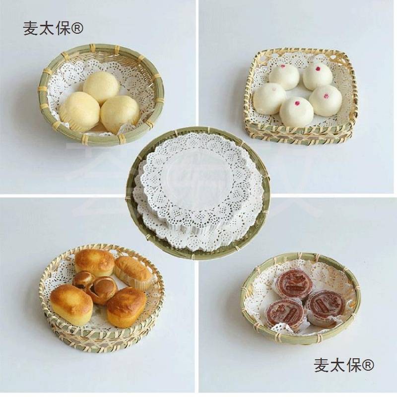 手编簸箕农家圆竹筐头层竹青 沥水篮竹编洗菜筐家用 圆形竹麦太保
