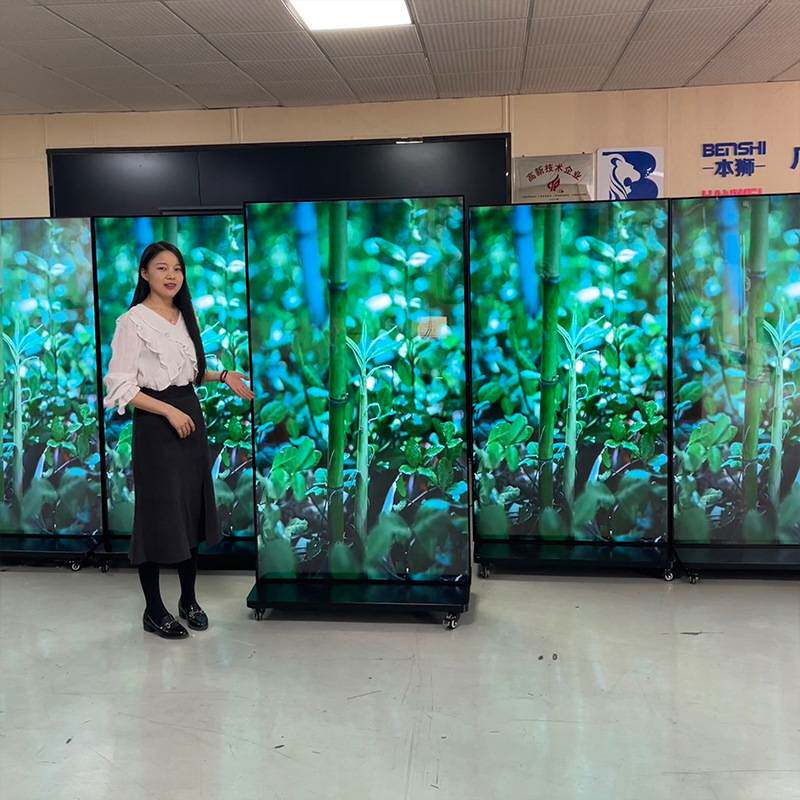 本狮75/86/100寸立式广告机壁挂广告机高清触摸一体机落地液晶屏