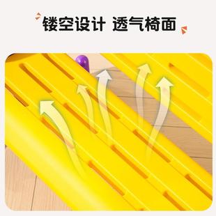 幼儿儿户外园休闲长椅幼儿家用亲座椅童儿童乐园子园靠背长LC 032