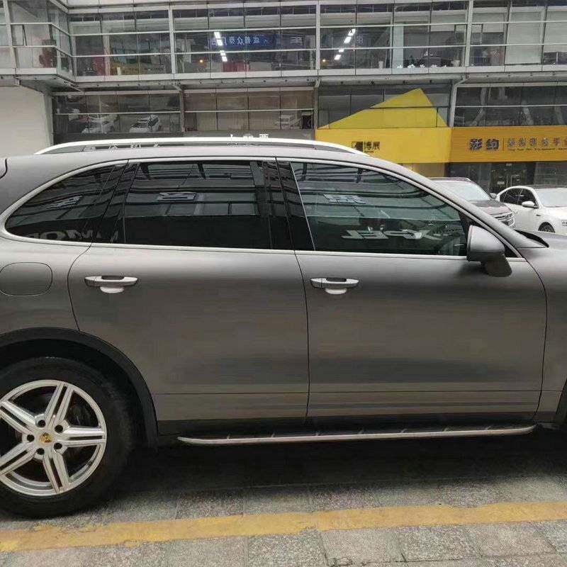 汽车哑光黑改色贴膜超亚黑磨砂黑车身膜整车改装外饰贴膜厂家