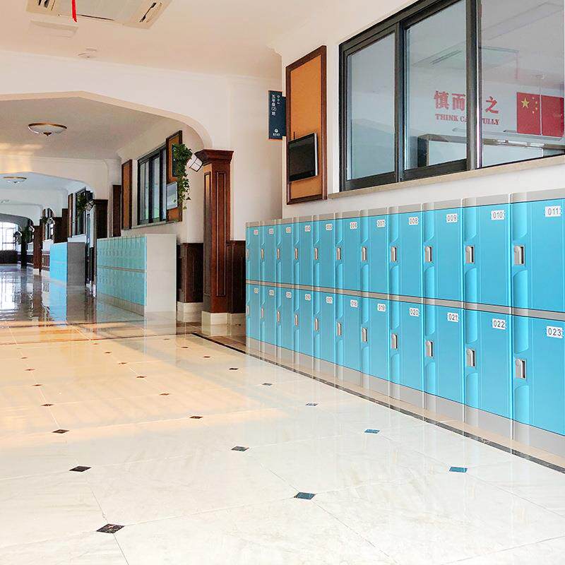 员塑料更衣柜学校OKObs学生书a包柜彩色工寄存物柜超市存包储柜