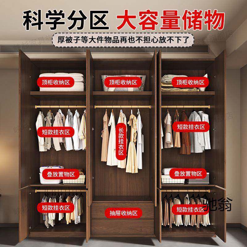实木衣柜一门到顶大衣家用卧室柜现代简木约童小儿户型实VUF出租