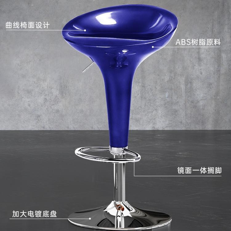 吧台前代椅升高脚凳降吧台凳简约现吧凳靠背凳手机店高椅子台吧椅