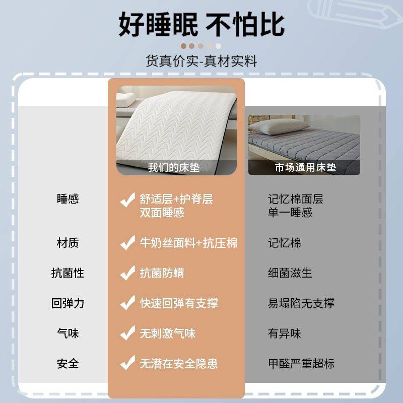 学生宿舍专用记忆棉床垫软垫家用卧室榻榻米垫乳胶床褥垫被褥铺底