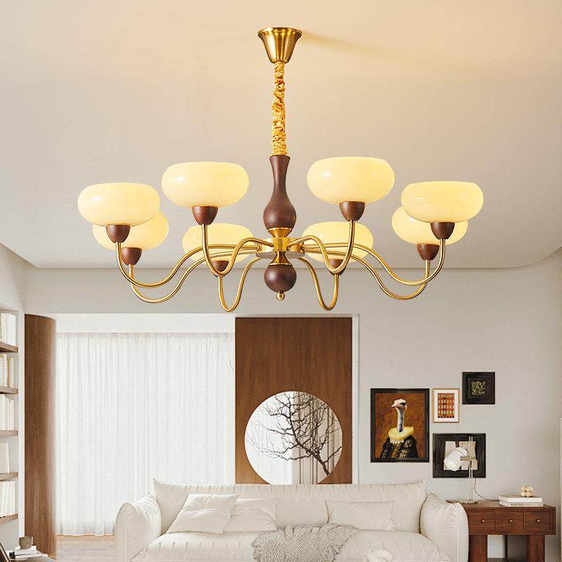 新式中客厅吊灯计创意餐灯设师187款实木中古风厅卧室书房间护眼,家装灯饰光源,智能吊灯,淘宝优惠券,粉丝福利购,淘宝优惠卷
