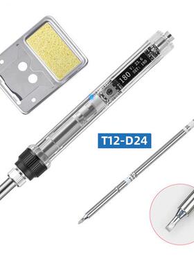 IBL烙OLE度DT2电烙铁迷你便携式温可调焊台烙铁1带T12铁头