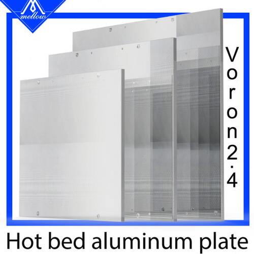 Mellow高精度CNC加工超平Voron2.4精铸铝热床板3D打印机配件