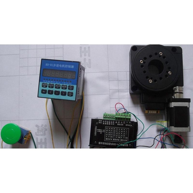 直径100高速 数控分q度盘 分割器 步进伺服 电动旋转台 背隙可调
