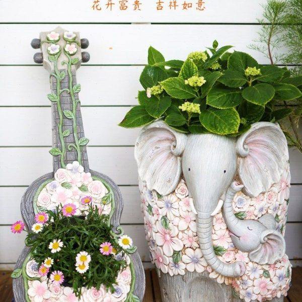 复古动物花盆雕塑摆件落地装饰户外花园庭院阳台别墅门口布置,家居饰品,户外/庭院摆件,淘宝优惠券,粉丝福利购,淘宝优惠卷