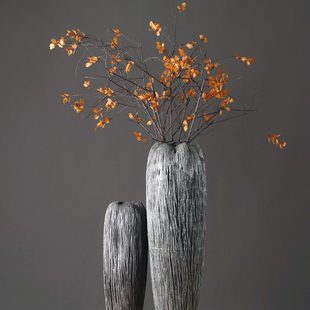 落地高大花瓶摆件中式轻奢高档酒店样板间客厅电视柜旁家居装饰品