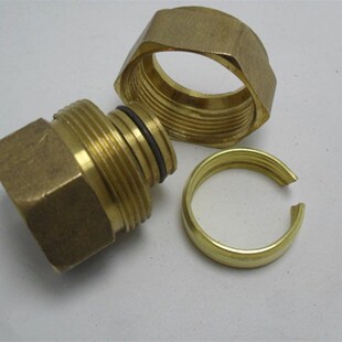 卡套式 1F复合管接头 铜接头 铝塑管铜接头内丝直接S2532