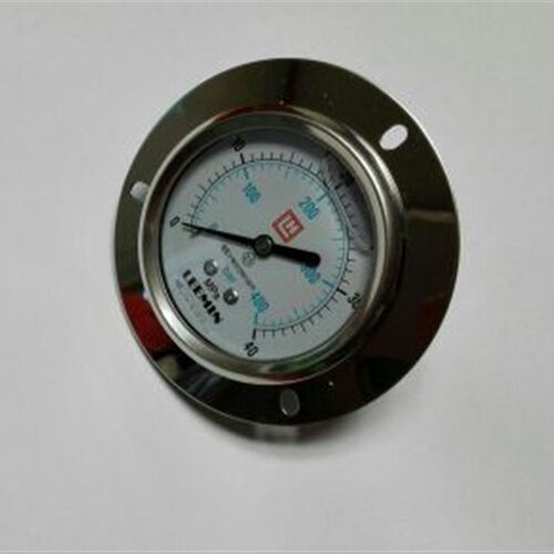 轴向带边油压压力表 LEEMlN 直径63mm 压力40mpa/400bar 牙pt1/4