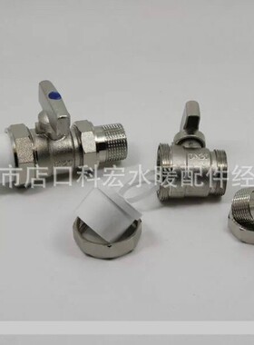 热熔PPR*外丝双活接头球阀 铜阀门自来水管开关4分6分1寸 铜球阀