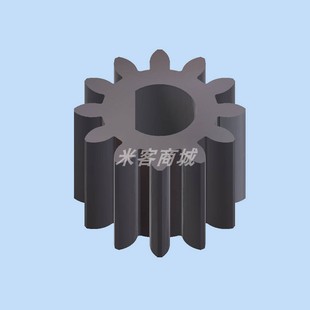 齿轮半圆孔 碳钢D孔0.6模10 150t圆柱直齿轮米客模型精密0.6m