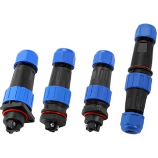 免焊接航空插头插座2芯3芯公母对接头LD20防水工业接头电线连接器