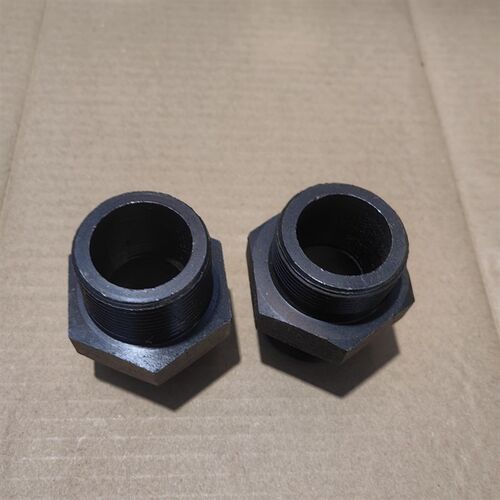 直通M42*2组(大六角)-转外丝R1-1/4寸锥螺纹高压铁接头4212