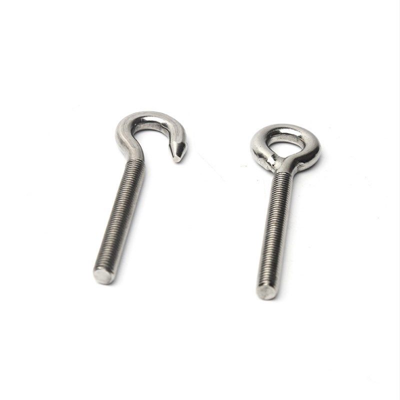 304不锈钢羊眼螺丝 羊眼圈吊环 钩型螺栓挂钩灯钩,螺丝钩圈M4-12
