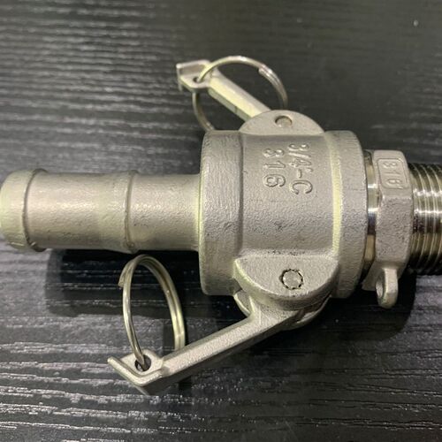 304不锈钢快速接头C型+F型阳端外丝母端宝塔接头1寸皮管格林头2寸