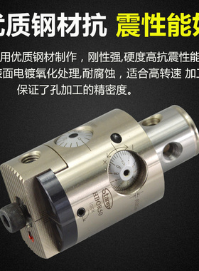 极细微调精镗刀搪孔刀精镗头HBOR25 32 40 50 63套装镗刀滑块刀片
