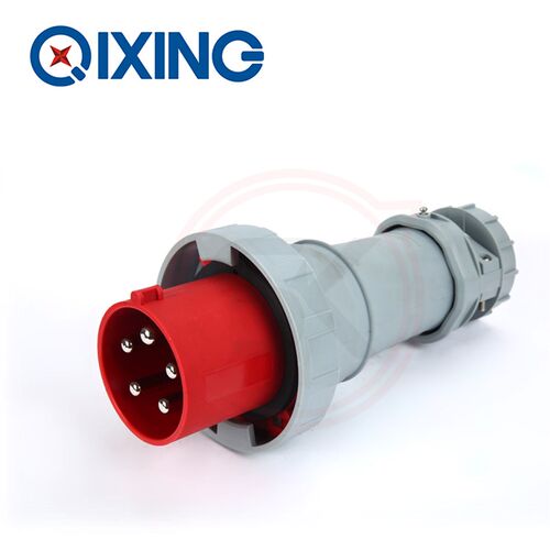 启星工业插头QX1447 5芯125A防水插头 IP67航空插头3P+N+E 380V