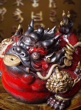 王顺金蟾摆件招i财大号三足蛤蟆蟾蜍刘海戏金蝉开业礼品中式陶瓷