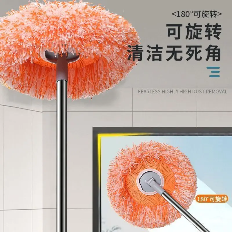 【下单立减50】新款太阳花珊瑚绒向日葵拖把不锈钢伸缩杆多功能ZZ