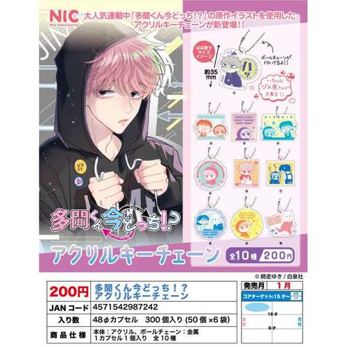 限购5/预售 NIC 现在多闻君是哪一面 压克力挂件 Q