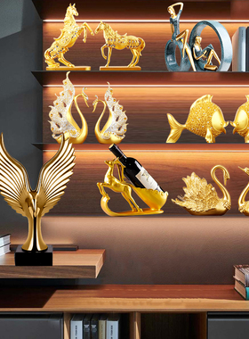 2024新款家i居摆件书柜书房办公室高端客厅酒柜装饰品现代轻奢高