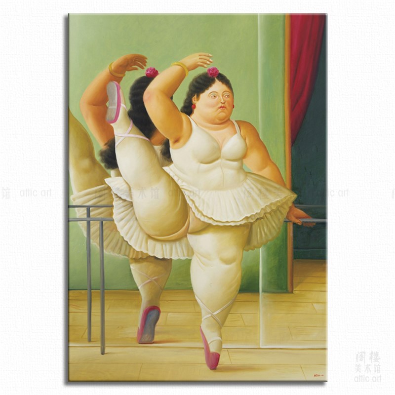 芭蕾舞排练 Fernando Botero 波特罗 装饰画家居艺术Y拉美客厅酒图片