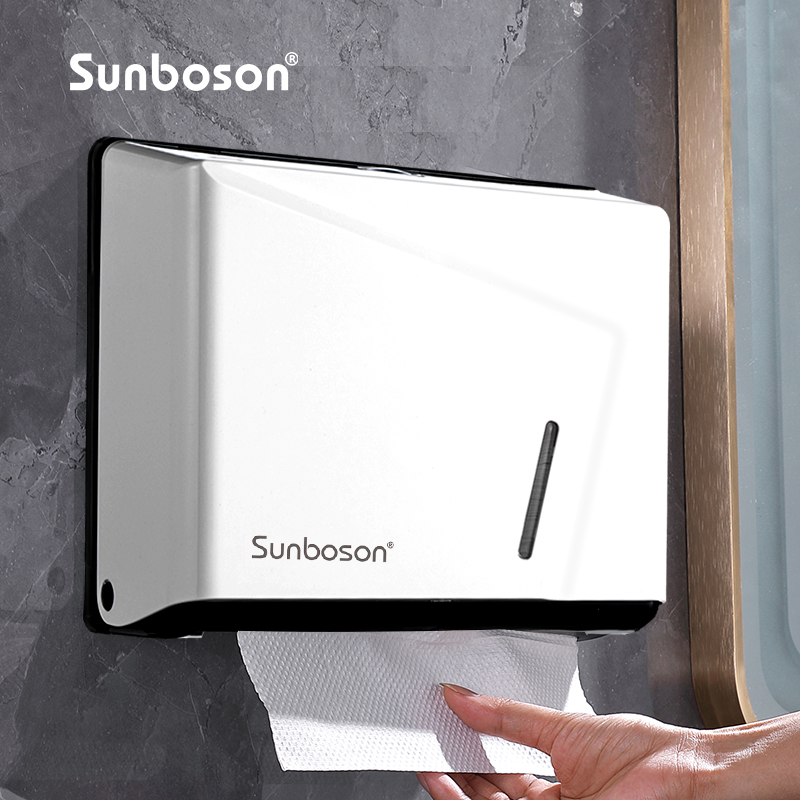 酒店商用厕所抽纸盒壁挂式擦手纸盒挂壁式纸巾盒免U打孔防水卫生