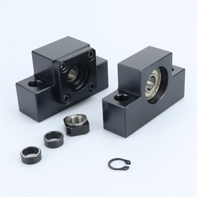 台湾精密精一进口丝杆支撑固定座组件C-BSW/BUN6 810 12 15 20 25