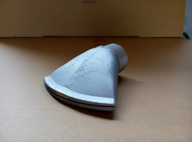 洒水车环卫车配件型鸭嘴 铝合金DN50(2寸)鸭嘴喷头扁喷嘴侧喷头